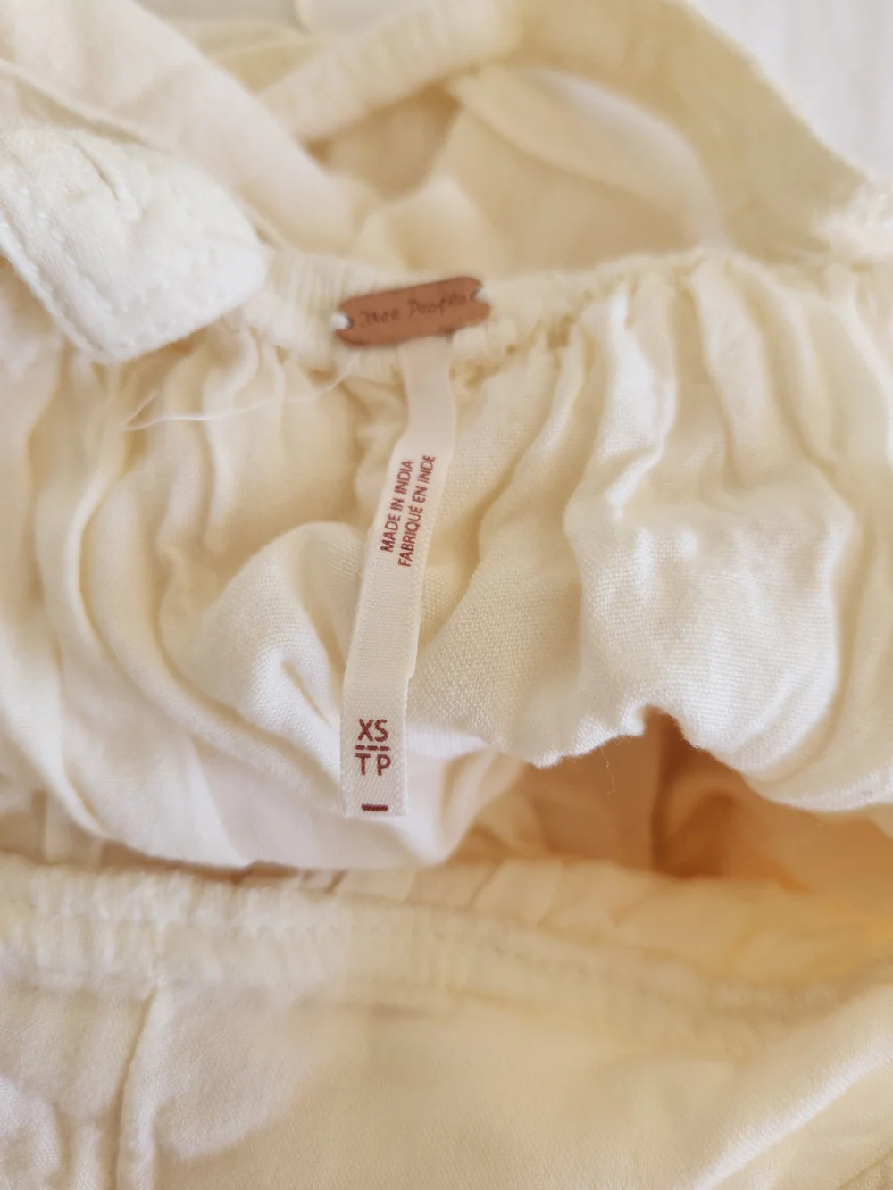 Free People Cream Mini Dress